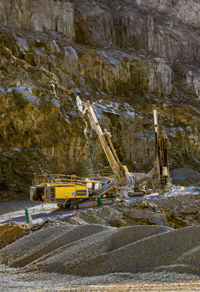 mining at site